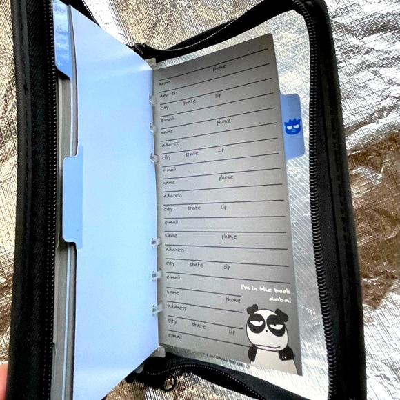 Vintage, 1997 Sanrio, Badtz Maru: Weekly Planner/Organizer w/zippered case - Picture 6 of 6